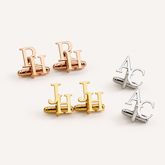 Personalized Custom Initials Cufflinks