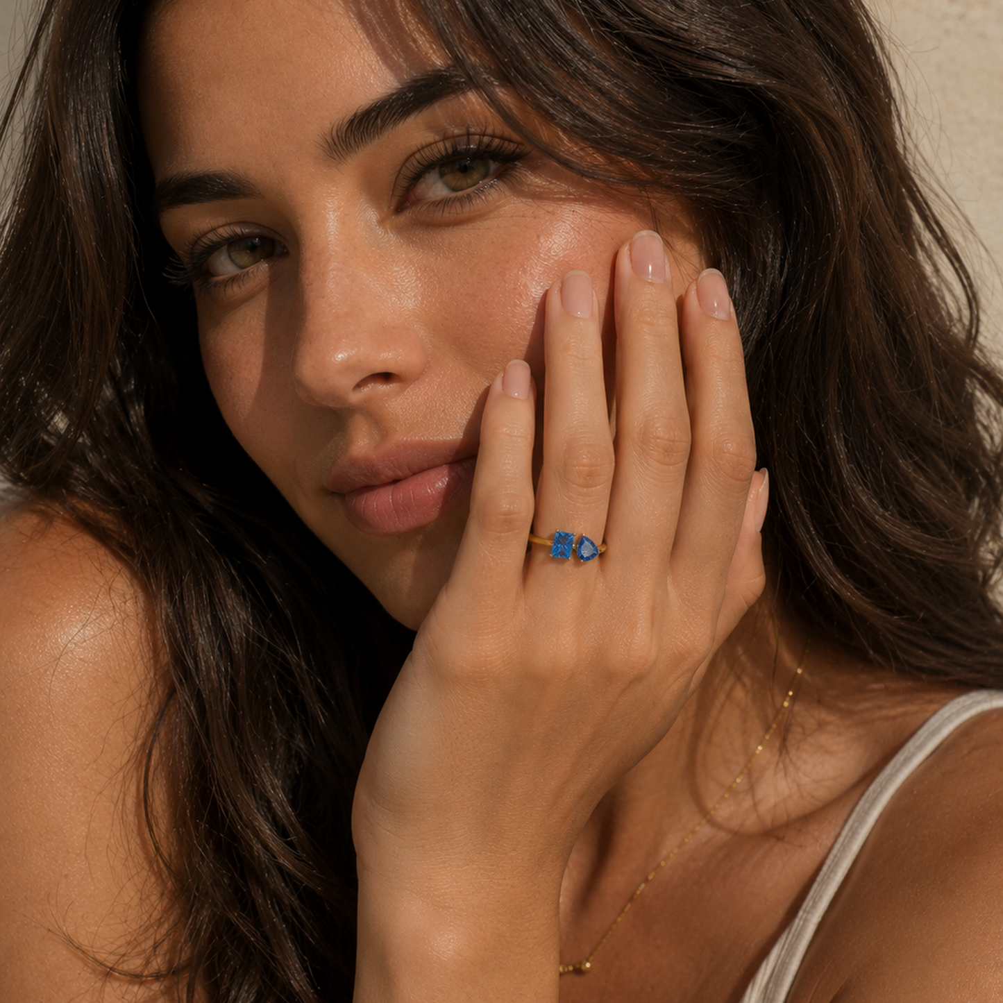 Two Stone Birthstone Ring S925 Multi-Colored