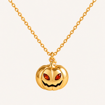 Pumpkin Pendant Necklace – Sparkling Halloween Jewelry