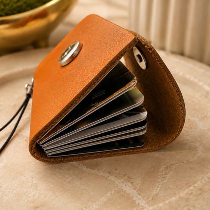 Personalized Mini Leather Photobook Keychain