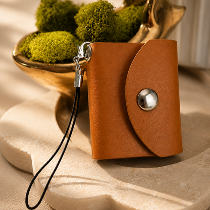 Personalized Mini Leather Photobook Keychain