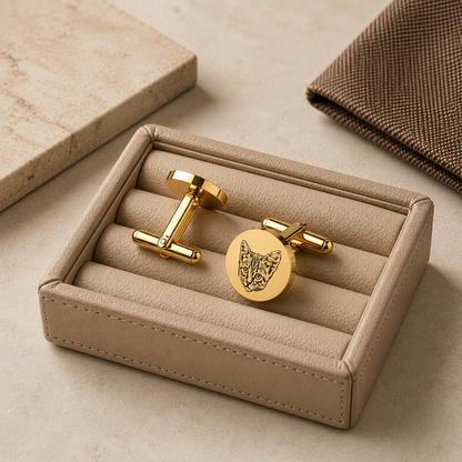 Personalized Pet Memorial Cufflinks